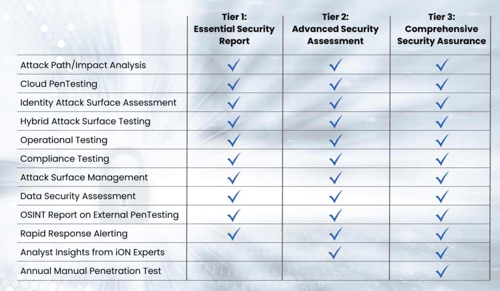 PTaaS-tier-matrix