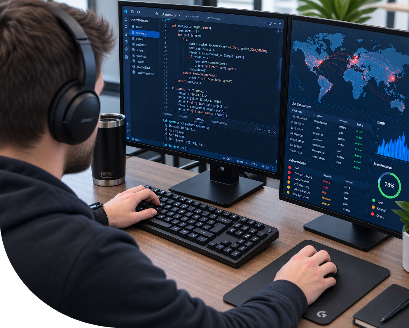 Penetration Testing in Progress 